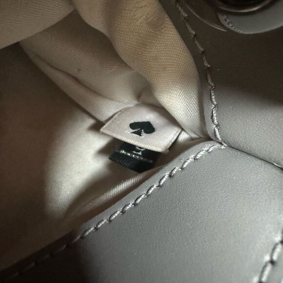 Kate Spade Marti Faux Fur Small Bucket Bag  in Grey Cat - Picture 13 of 13